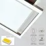 Modern LED Ceiling Light for Bedroom Dimmable Square Kitchen Flush Mount Ceiling Light Fixture 3-Color Changeable(3000K/4000K/6000K) Acrylic Shape with Remote for Bathroom,Living Room,50W,19.7in