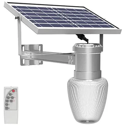 ENGREPO Solar Lights Outdoor, Security Wireless Waterproof Solar Lantern Light Auto On/Off Dusk to Dawn with Remote Control for Yard, Garden, Corridor, Warehouse, Garage