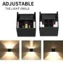 LPINYE 12W LED Up and Down Wall Lamp Aluminum Outdoor Wall Light IP65 Waterproof Modern Lighting Nordic Style Indoor Wall Lamp Warm Light, Living Room, Porch, Courtyard, Restaurant (Black) LPINYE 12W LED Up and Down Wall Lamp Aluminum Outdoor Wall Light IP65 Waterproof Modern Lighting Nordic Style Indoor Wall Lamp Warm Light, Living Room, Porch, Courtyard, Restaurant (Black)