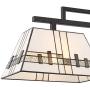 Corvallis Black Large Linear Island Pendant Chandelier 45 3/4'' Wide Modern Tiffany Style Art Glass 3-Light Fixture for Kitchen Island Dining Room - Robert Louis Tiffany