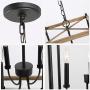 KSANA Farmhouse Foyer Lighting, Entryway Chandeliers for Dining Rooms, Kitchen Island, Foyer, Stairway, W14''xH23.5''