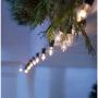 Romasaty Outdoor Weatherproof Lighting Incandescent Replacement String Lights with 25FT Warm White Bulbs for Christmas Lights Commercial Grade-Green Wire