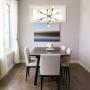 KSANA Brass Chandelier, 8-Light Modern Brass Pendant Ceiling Light Fixture for Kitchen Island, Dining Room, Living Room, Foyer Lighting