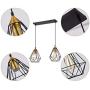SEEBLEN 2- Light Indoor Island Pendant Light Coffee Brown Metal Hanging Ceiling Light Fixtures for Kitchen Kitchen Island Bar Dining Room Farmhouse Coffee Office