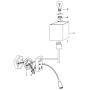 HomeFocus LED Bedside Reading Wall Lamp Light,LED Reading Swing Arm Wall Lamp Light,Wall Sconces,Living Room Wall Lamp,Corridor Wall Lamp,2 Lights 2 Switches LED 3W 3000K and E26 Holder,Top Quality F