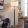 Floor Lamp with Big Drum Lampshade, Standing Lamp with Bulb and Convenient Pull Chain Foot Switch, Tall Light for Reading Living Room, Couch Side White Big Corner Lamp, H 67 (Bulb Included) Floor Lamp with Big Drum Lampshade, Standing Lamp with Bulb and Convenient Pull Chain Foot Switch, Tall Light for Reading Living Room, Couch Side White Big Corner Lamp, H 67 (Bulb Included)