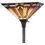 LB Lighting Tiffany Style Stained Glass 1-Light Floor Torchiere Standing Floor Lamp W14.1'' X H 69''