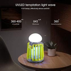 AiMoxa Portable Bug Zapper & Camping Lantern 【2Pcs Mosquito Attractants Included】, Waterproof Mosquito Killer Trap for Outdoor and Indoor, 2000mAh USB Rechargable Battery, Backyard, Patio