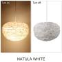Newrays Nordic Modern Feather Pendant Light Fixture Creative Personality Art Lamps for Bedroom Kitchen Restaurant Living Room (Large)