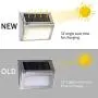Otdair Solar Deck Lights, 3 LED Warm Light Solar Step Lights Outdoor Auto On/Off Stainless Steel Stair Lights Waterproof Wireless Solar Powered Lights for Fence Patio Garden Pathway - Warm 12 Pack Otdair Solar Deck Lights, 3 LED Warm Light Solar Step Lights Outdoor Auto On/Off Stainless Steel Stair Lights Waterproof Wireless Solar Powered Lights for Fence Patio Garden Pathway - Warm 12 Pack