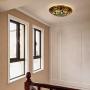 Artzone 16'' 3-Lights Tiffany Ceiling Lamp, Tiffany-Flush-Mount-Light, Tiffany Flush Mounted Ceiling Lights, Tiffany Ceiling Lights, Tiffany Ceiling Light, Stained Glass Lamps
