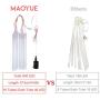 MAOYUE Meteor Shower Lights, 16 Tubes 640 LED Icicle Lights Outdoor Christmas Decorations Lights Waterproof Cascading Lights for Holiday Decorations, Tree, Eaves, Roof, Yard, Garden, Party, Cold White