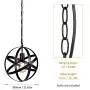 Pendant Light, Tomshine Plug in Hanging Light,Rustic Metal Chandelier Light Fixture for Kitchen Dining Room Farmhouse Pendant Light, Tomshine Plug in Hanging Light,Rustic Metal Chandelier Light Fixture for Kitchen Dining Room Farmhouse