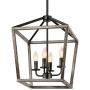 reesenLight Farmhouse Chandelier 4-Light Rustic Wood Metal Pendant Lighting, Kitchen Island Ceiling Hanging Light Fixtures with Oil Rubbed Bronze Finish for Dining Room, Living Room, Entryway reesenLight Farmhouse Chandelier 4-Light Rustic Wood Metal Pendant Lighting, Kitchen Island Ceiling Hanging Light Fixtures with Oil Rubbed Bronze Finish for Dining Room, Living Room, Entryway