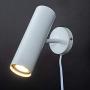 Modern Plug in Wall Sconce, Minimal Swivel Wall Lamp Lighting Matte Black Wall Sconce with Switch Cord for Bedroom, Mirror, Display Spot Light, Pck of 2.