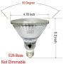 Glass Reflector PAR38 LED Flood Light Bulb,5000K Daylight ,Waterproof,4-Pack,E26 18W LED PAR38=70W-120W Halogen,Outdoor/Indoor Use,Non-dimmable,120 Volts