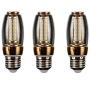 FYJK LED Energy-Saving Light Bulbs E14/E27 9W Warm Light, White Light for Dining Room Living Room Bedroom Chandelier 3 Pack,White Light,9W E14