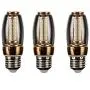 FYJK LED Energy-Saving Light Bulbs E14/E27 9W Warm Light, White Light for Dining Room Living Room Bedroom Chandelier 3 Pack,White Light,9W E14