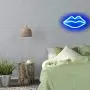 Lips Shaped Neon Signs Led Romantic Art Decorative Neon Lights Wall Decor for Christmas Gift Studio Party Kids Room Living Room Wedding Party Decoration Blue