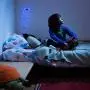Orgrimmar Neon Light Lightning Bolt Blue LED Neon Signs Decorative Wall Light Battery and USB Powered Night Light for Bedroom, Bar, Wedding, Christmas Decoration (Blue)