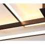 Surpars House Geometric Design LED Chandelier for Bedroom, Flush Mount LED Ceiling Light, 3 Different Shade Ceiling Light Fixture for Living Room, Girls Room, Daylight White Light