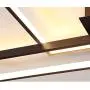 Surpars House Geometric Design LED Chandelier for Bedroom, Flush Mount LED Ceiling Light, 3 Different Shade Ceiling Light Fixture for Living Room, Girls Room, Daylight White Light