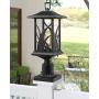 Beionxii Outdoor Post Lights | Exterior Pillar Lantern Pier Mount Lights with 3-Inch Base, Sand Textured Black Cast Aluminum with Clear Glass