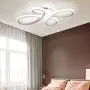 Qcyuui 37W LED Ceiling Light Fixture, Modern Acrylic Lighting Fixture with Creativity Shape, Flush Mount Ceiling Lamp 6500k for Bedroom, Living Room, Kitchen, Balcony, Dining Room Decor