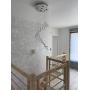 JEUNEU Modern Royal Crystal Chandelier K9 Raindrop Ceiling Light for Living Room Hotel Hallway Foyer Entry Way Stairways