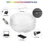 LED Rope Lights Outdoor 16 Colors , 33ft 100 LED Fairy String Lights, Changing Twinkle Lights with Remote USB Powered,Waterproof Clear Tube LED Rope Lights for Wedding,Garden,Party, Christmas Tree