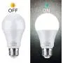 LEKE Dusk to Dawn Light Bulbs Outdoor 100W Equivalent Light Bulb E26/E27 Sensor Bulb 12W Smart Light Bulbs 6000K for Home, Front Porch Light, Yard Light, Garage Light, White-2 Pack