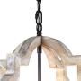 Chandeliers Light fixtures, RC 4-Wood Light, Brown+Black, Farmhouse,Retro of Antique,Rustic,Apply to Dining ,Hall,Room,Restaurant,Bedroom,Kitchen,Ceiling,Pendant Light,Industrial,Foyer,Lighting Lamp.