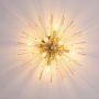 Dellemade Sputnik Chandelier, 8-Light Flush Mount Ceiling Light for Bedroom, Living Room, Dining Room, Office (Gold)