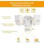 Dusk-to-Dawn Security Lights with Motion Sensor, 5000K Daylight White, ETL Certified, IP65 Outdoor, 110V 120V Dual-Head Rotatable LED Flood Light for Porch, Garage, Yard, Driveway, EMANER