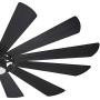 Minka Aire F870L-TCL Windmolen - 65 Inch Outdoor Smart Ceiling Fan with Light Kit, Textured Coal Finish with Textured Coal Blade Finish
