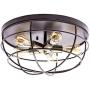 CO-Z 17.7’’ Vintage 5-Light Rustic Semi Flush Mount Ceiling Light, Oil Rubbed Bronze Farmhouse Ceiling Light Fixtures with Cage Shade, Industrial Ceiling Cage Lighting for Living Room, Bedroom CO-Z 17.7’’ Vintage 5-Light Rustic Semi Flush Mount Ceiling Light, Oil Rubbed Bronze Farmhouse Ceiling Light Fixtures with Cage Shade, Industrial Ceiling Cage Lighting for Living Room, Bedroom