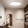 Combuh 24W Round LED Ceiling Light 4000K IP54 11Inch Modern Flush Mount Ceiling Lighting Fixtures Waterproof Close to Ceiling Light Natural White for Living Room Bedroom Shower Bathroom Dining Room