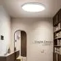 Combuh 24W Round LED Ceiling Light 4000K IP54 11Inch Modern Flush Mount Ceiling Lighting Fixtures Waterproof Close to Ceiling Light Natural White for Living Room Bedroom Shower Bathroom Dining Room