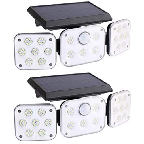 Wireless LED Solar Motion Sensor Lights Outdoor,3 Head Motion Sensor Lights,Lights Outdoor Spotlights 360°,IP65 Waterproof, Illumination for Yard Patio Garage Entryway Front Door (new-2pack) Wireless LED Solar Motion Sensor Lights Outdoor,3 Head Motion Sensor Lights,Lights Outdoor Spotlights 360°,IP65 Waterproof, Illumination for Yard Patio Garage Entryway Front Door (new-2pack)
