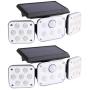Wireless LED Solar Motion Sensor Lights Outdoor,3 Head Motion Sensor Lights,Lights Outdoor Spotlights 360°,IP65 Waterproof, Illumination for Yard Patio Garage Entryway Front Door (new-2pack) Wireless LED Solar Motion Sensor Lights Outdoor,3 Head Motion Sensor Lights,Lights Outdoor Spotlights 360°,IP65 Waterproof, Illumination for Yard Patio Garage Entryway Front Door (new-2pack)