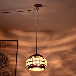 LBTSMUK Plug in Black Pendant Light with 16 FT Plug-in Cord & On/ Off Dimmer Switch, Modern Mini Hanging Pendant Light, Hanging Light Fixture for Kitchen Island Living Room Bedroom Restaurant
