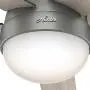 HUNTER 59270 Anslee Indoor Low Profile Ceiling Fan with LED Light and Pull Chain Control, 46'', Matte Silver