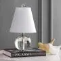 JONATHAN Y JYL2079A Goddard 16'' Crystal Ball/Metal LED Lamp Glam,Transitional,Traditional for Bedroom, Living Room, Office, College Dorm, Coffee Table, Bookcase, Clear