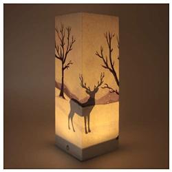 Deer Paper Lanterns Decorative Creative Novelty Paper Lanterns Collapsible Safety Material USB Low Power Energy Save Lamp Home Room Christmas Decor Kids Adult Friends Gift