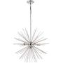 MOTINI Polished Nickel Sputnik Chandeliers 5-Light Pendant Lighting Contemporary Chandelier for Dining Room Lighting Fixture, UL Listed