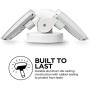 Home Zone Security Motion Sensor Security Light - Outdoor Weatherproof 5000K LED Frosted Lens Flood Lights