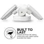 Home Zone Security Motion Sensor Security Light - Outdoor Weatherproof 5000K LED Frosted Lens Flood Lights
