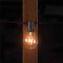 Mr Beams 5W G40 Globe Bulb Incandescent Weatherproof Indoor/Outdoor String Lights, 50 feet, Black