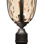 Bellagio Post Light Veranda Bronze 21'' Hammered Glass for Deck Porch Yard Patio - John Timberland