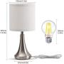 Lamps for bedrooms Set of 2,Lamps for Home Office,Lamps for Living Room, Lamps for Study Bedroom, Small Desk Lamps for Bedroom,Lamps for Living Room,Lamps with Touch Control Dimmable ,Bulb Included